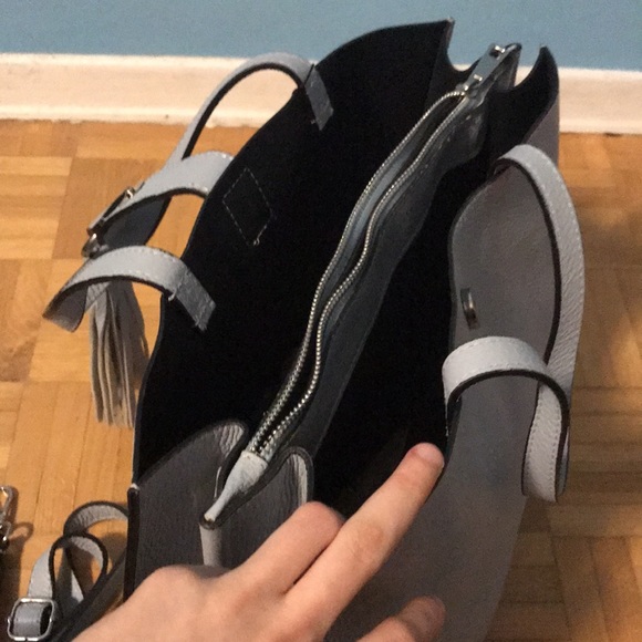 MONICA FERRUCCI leather tote with tassel - Picture 6 of 6